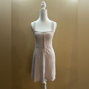 Purple and White Striped Dress